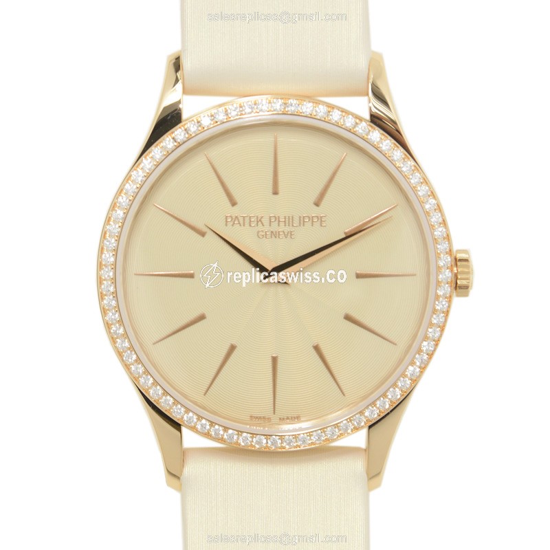 Patek Philippe 4987R-010 CALATRAVA Manual Wind 18kt Rose Gold & Diamonds