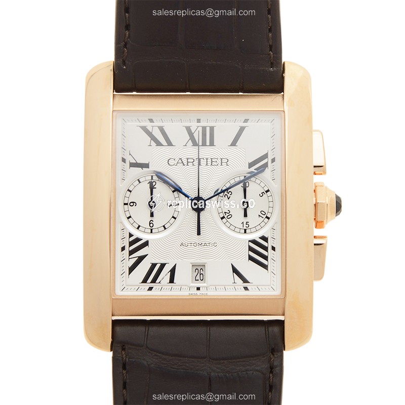 Cartier W5330005 TANK Automatic 18kt Rose Gold