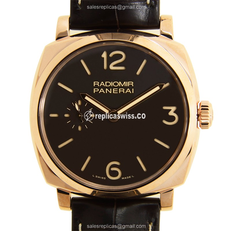 Panerai PAM00513 RADIOMIR Manual Wind 18kt Rose Gold