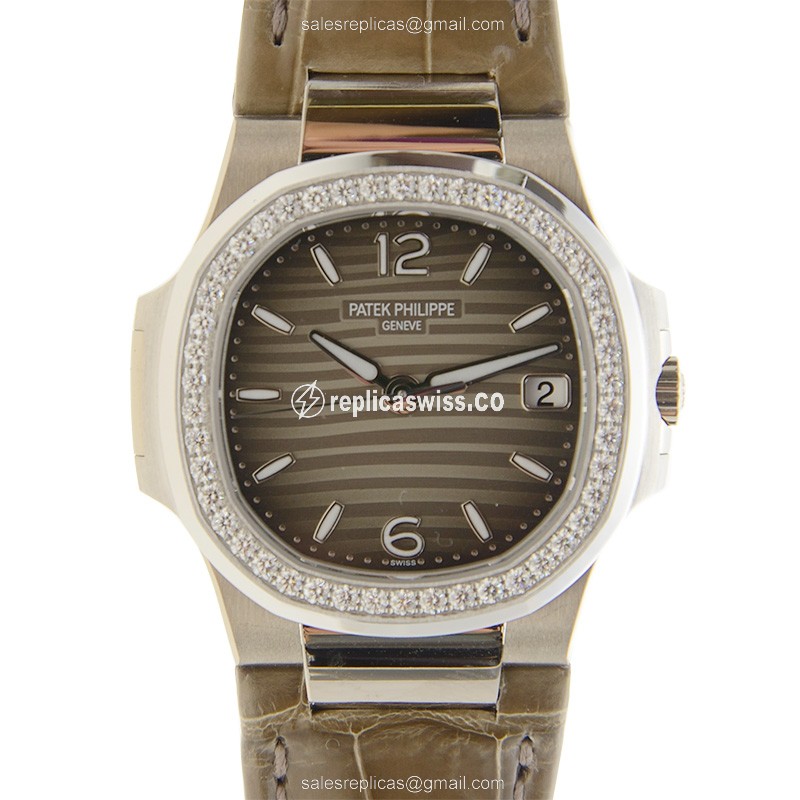 Patek Philippe 7010G-012 NAUTILUS Quartz 18kt White Gold & Diamond