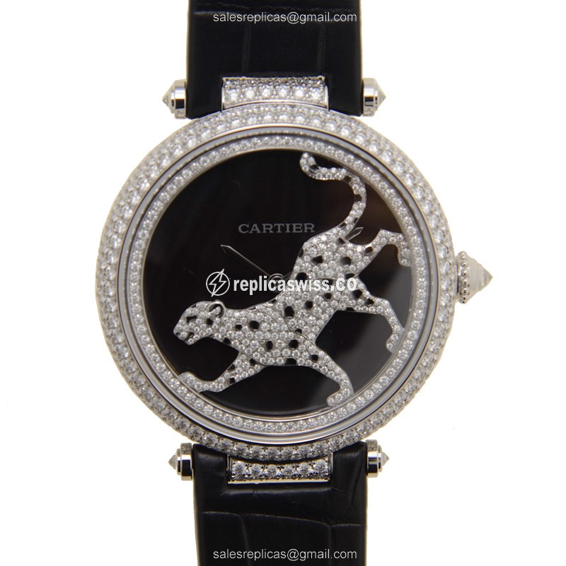 Cartier HPI00692 PROMENADE DUNE PANTHERE Automatic 18kt White Gold & Diamond