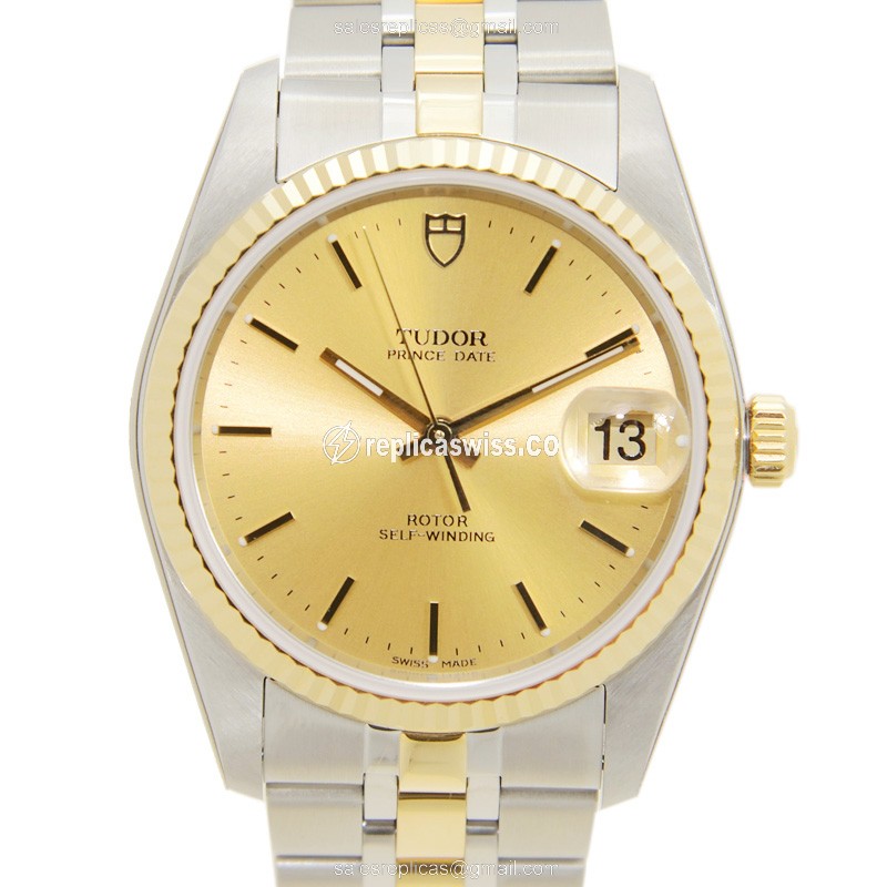Tudor 74033-62473-CH PRICE DATE-DAY Automatic 18kt Gold & Steel