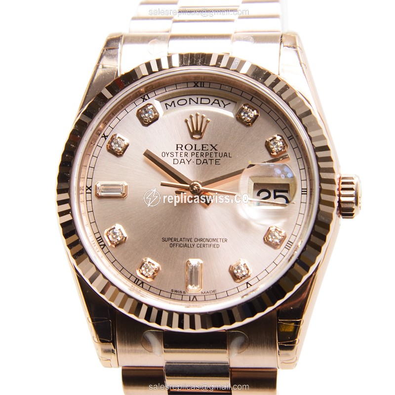 Rolex 118235APK DAY-DATE Automatic 18kt Rose Gold