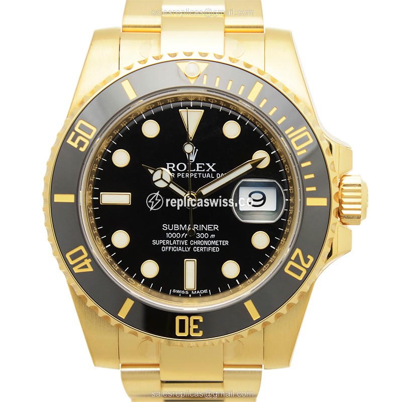 Rolex 116618LN-0001 SUBMARINER Automatic 18kt Yellow Gold