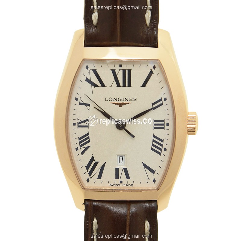 Longines L2.155.8.71.2 EVIDENZA Quartz 18kt Rose Gold