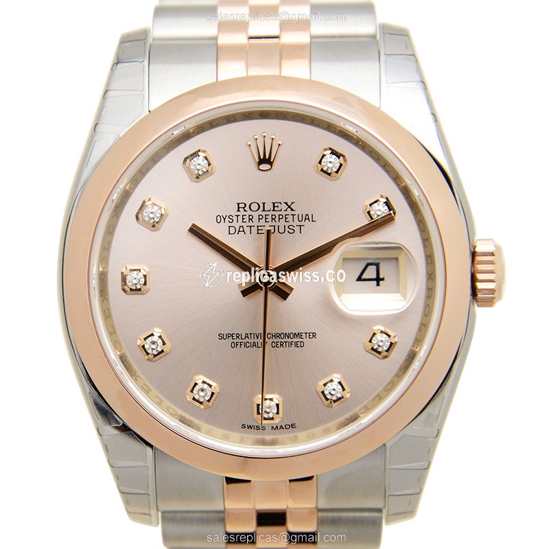 Rolex 116201G DATEJUST Automatic 18kt Rose Gold & Steel