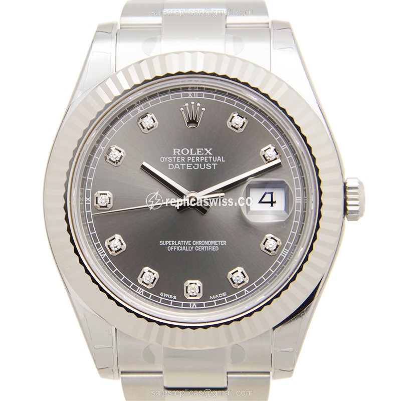 Rolex 116334G DATEJUST Automatic 18kt White Gold & Steel