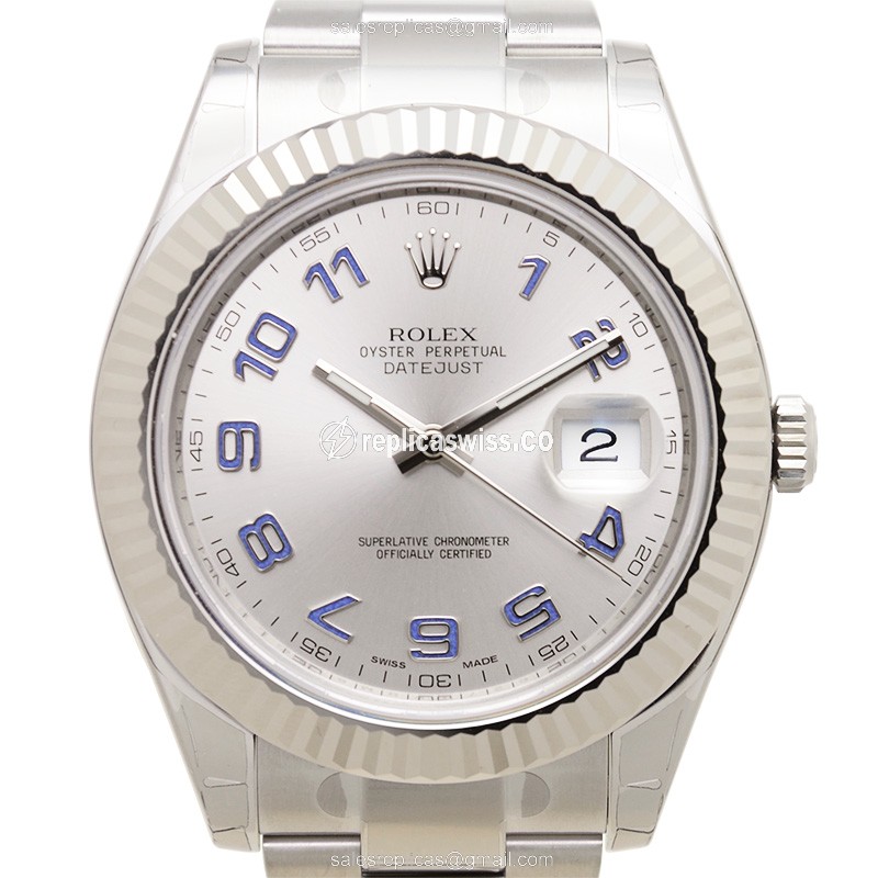 Rolex 116334 DATEJUST Automatic 18kt White Gold & Steel