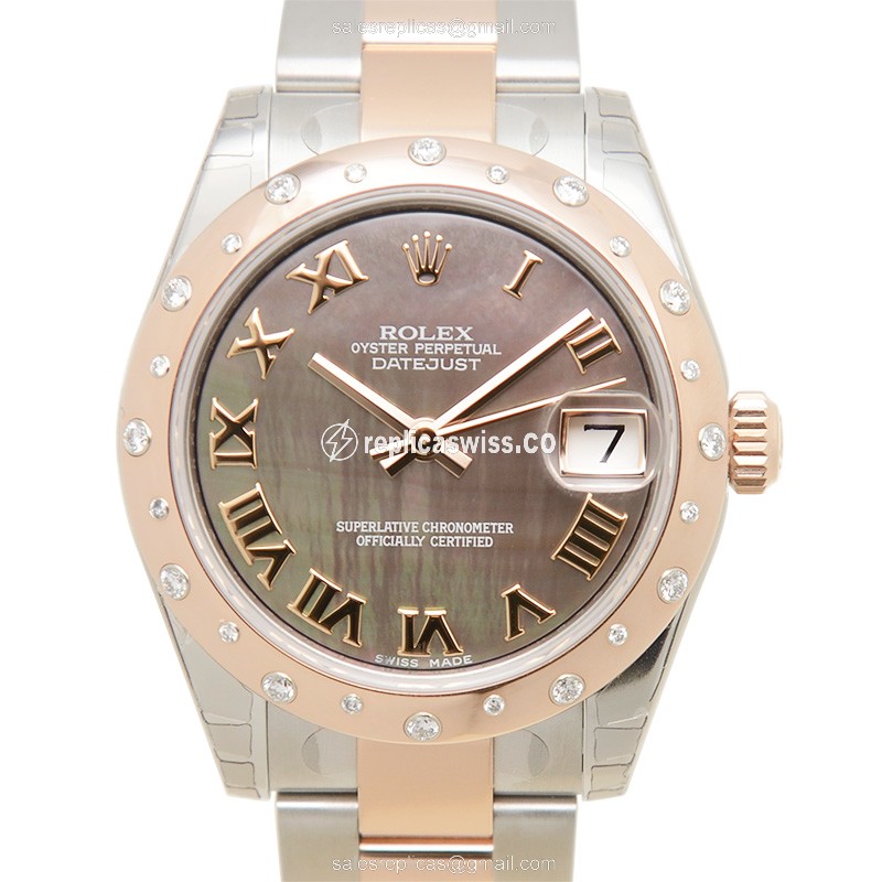 Rolex 178341BKMOPRN LADY DATEJUST Automatic 18kt Rose Gold & Steel
