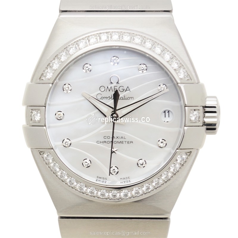 Omega 123.15.27.20.55.002 CONSTELLATION Automatic Stainless Steel & Diamonds