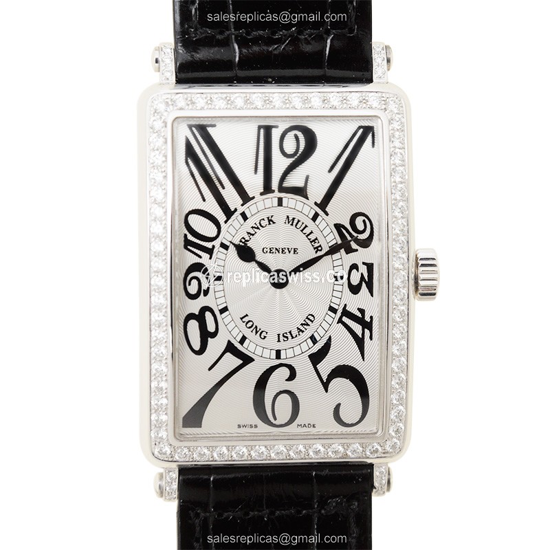 Franck Muller 1002 QZ D 1R (AC) LONG ISLAND Quartz Stainless Steel & Diamonds