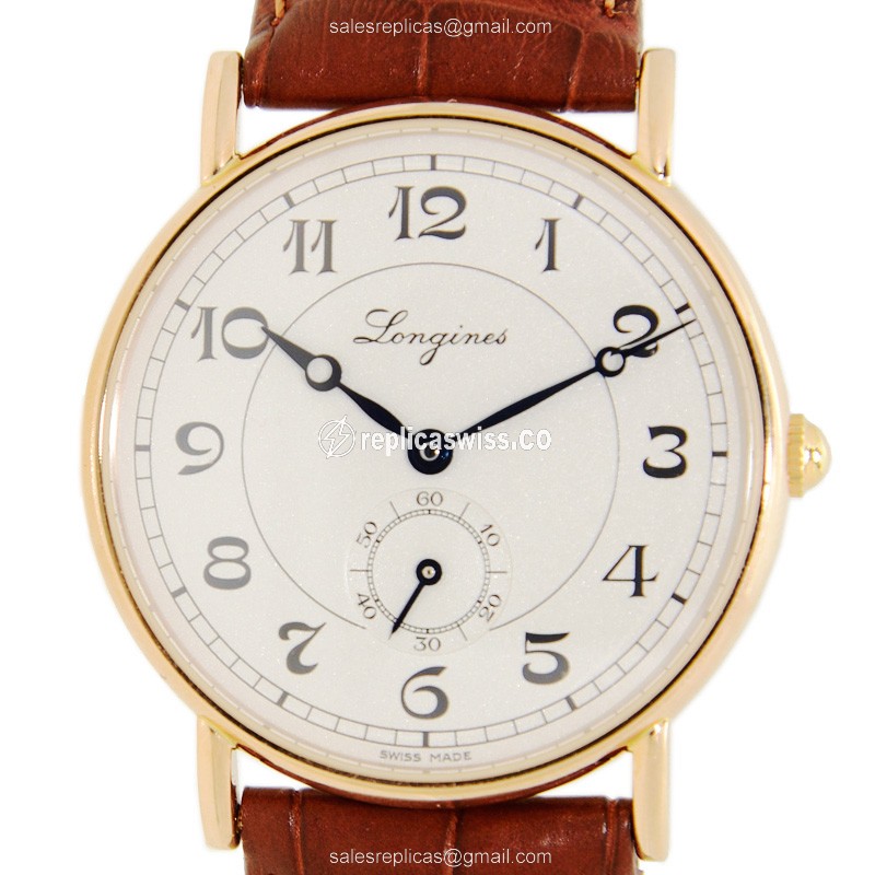 Longines L4.767.8.73.2 HERITAGE Automatic 18kt Rose Gold