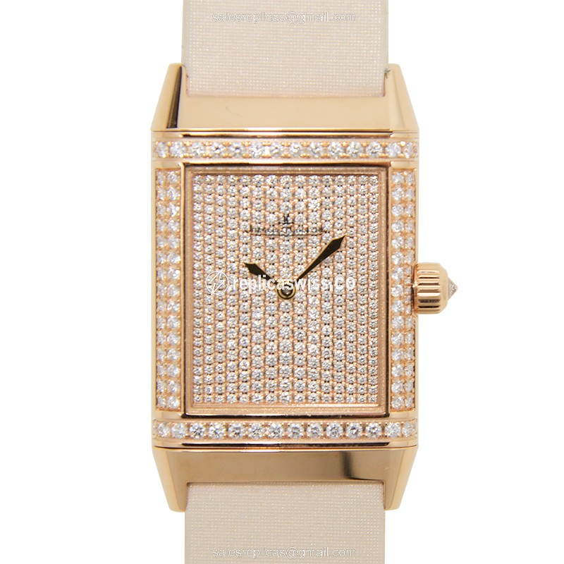Jaeger-Lecoultre Q2562407 REVERSO Manual Wind 18kt Rose Gold & Diamonds