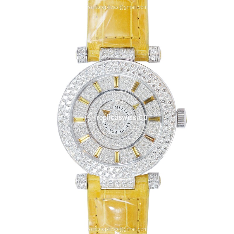 Franck Muller DM 39 D 2R CD (OG) DOUBLE MYSTERY Automatic 18kt White Gold & Diamond