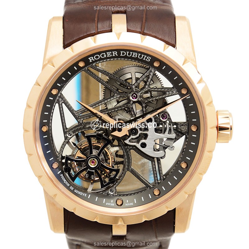 Roger Dubuis RDDBEX0392 EXCALIBUR Manual Wind 18kt Rose Gold