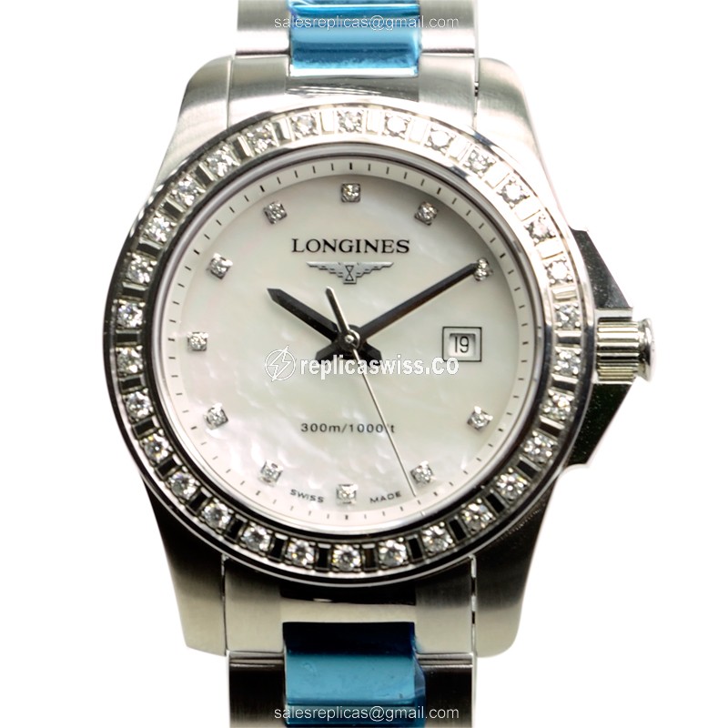 Longines L3.258.0.89.6 CONQUEST Quartz Stainless Steel
