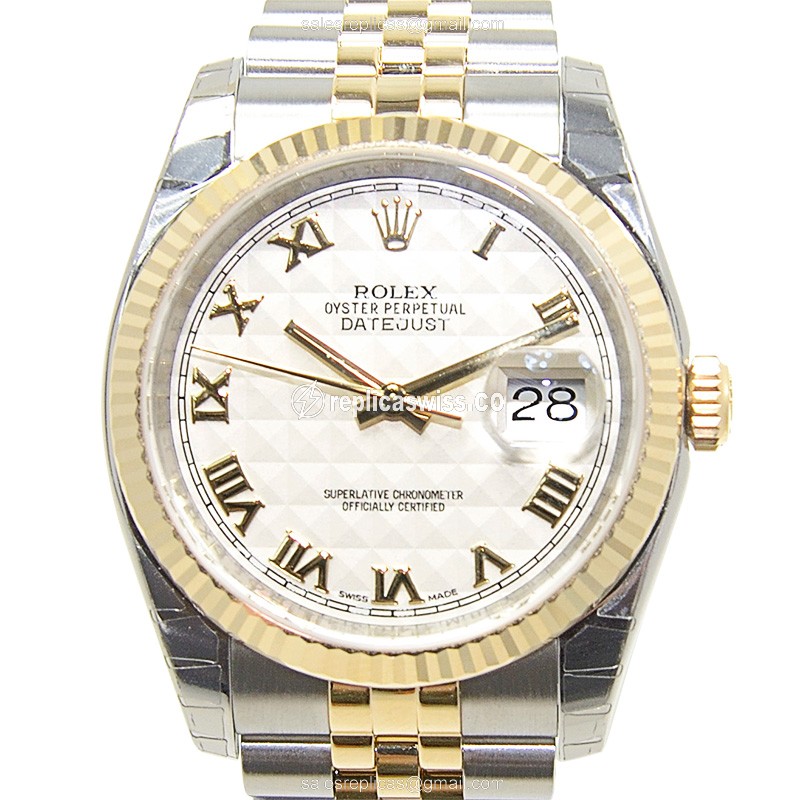 Rolex 116233IVORYRNPYR DATEJUST Automatic 18kt Gold & Steel