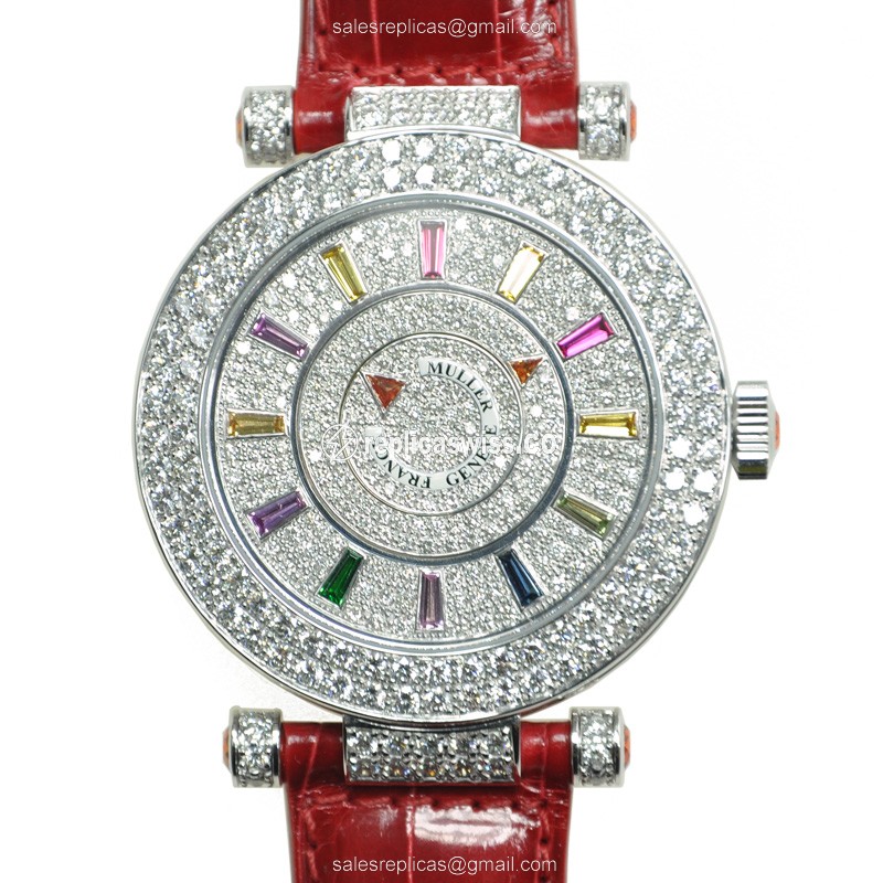 Franck Muller DM 42 COL DRM D 2R CD (OG) DOUBLE MYSTERY Automatic 18kt White Gold & Diamond