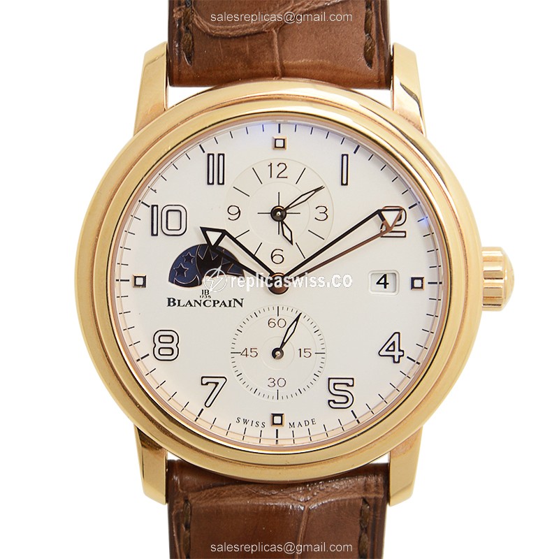 Blancpain 2860-3642-53B LEMAN Automatic 18kt Rose Gold