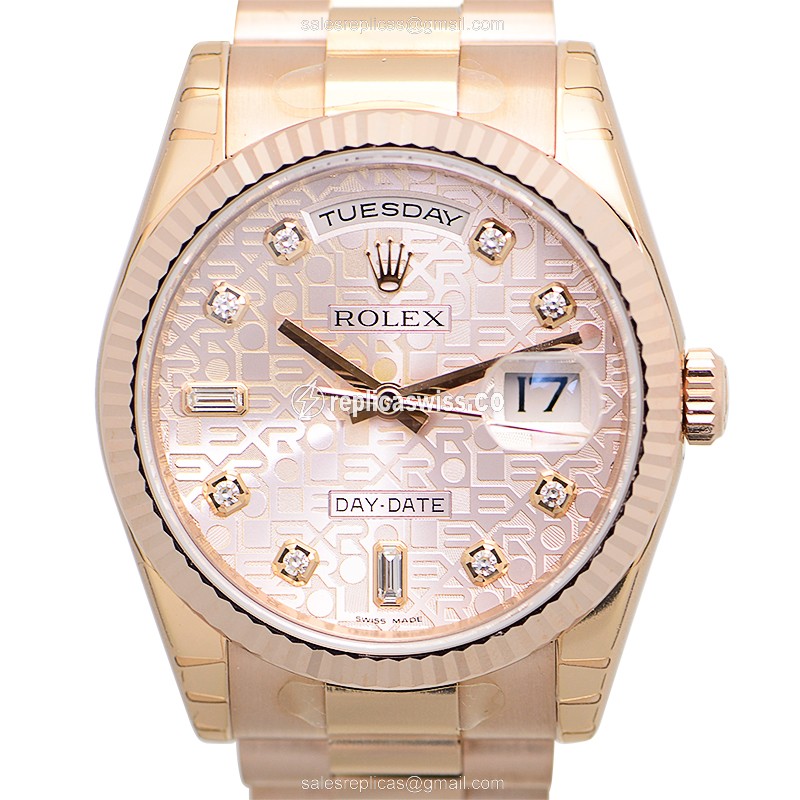 Rolex 118235ACOMP DAY-DATE Automatic 18kt Rose Gold