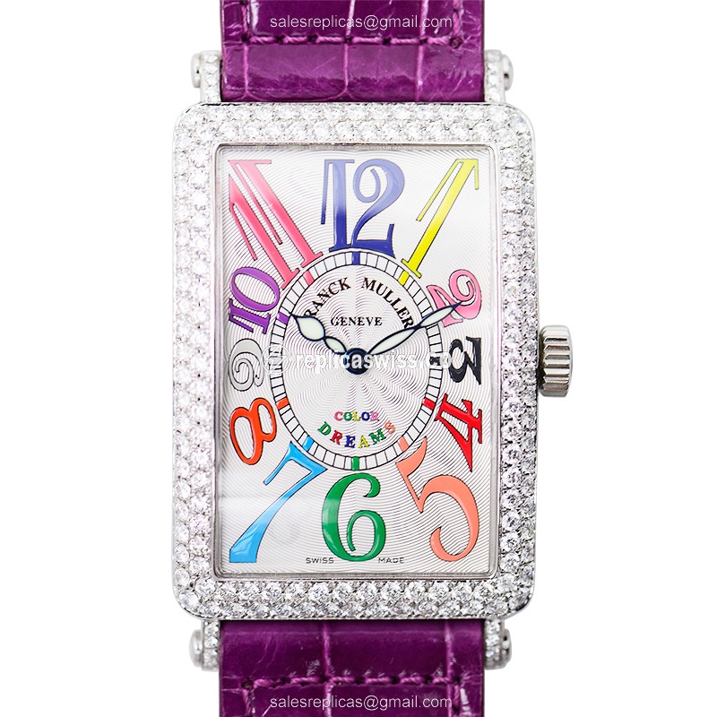 Franck Muller 1000 SC COL DRM (AC) DIA LONG ISLAND Automatic Stainless Steel & Diamonds