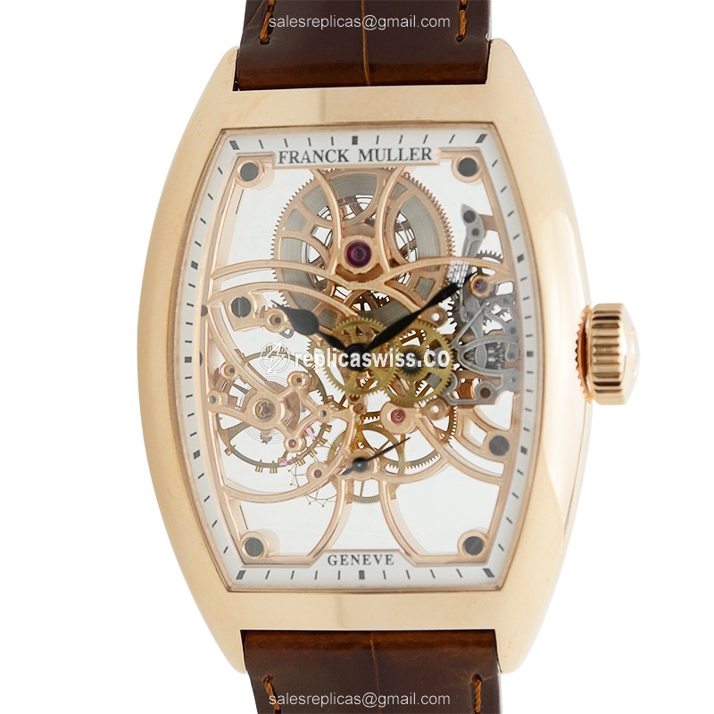 Franck Muller 7880 B S6 SQT (5N) GENEVE Manual Wind 18kt Rose Gold