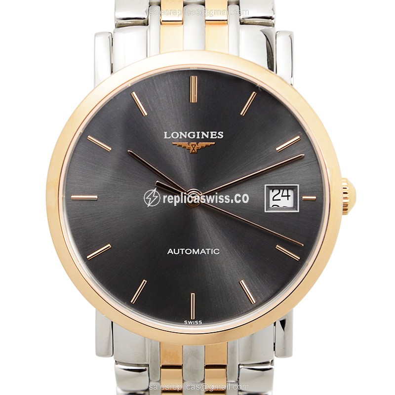Longines L4.809.5.72.7 ELEGANT Automatic 18kt Rose Gold & Steel
