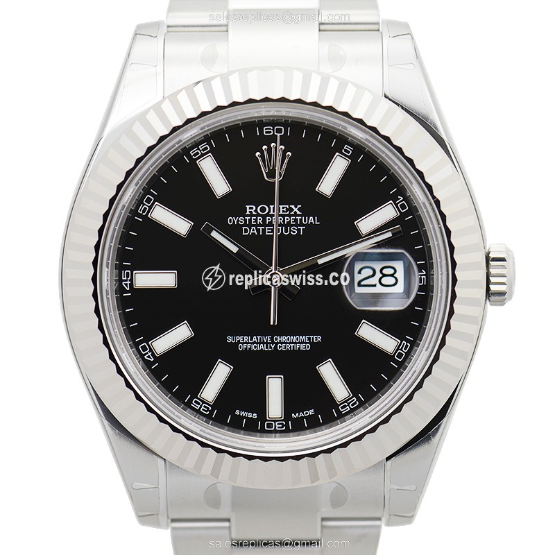 Rolex 116334 DATEJUST Automatic 18kt White Gold & Steel