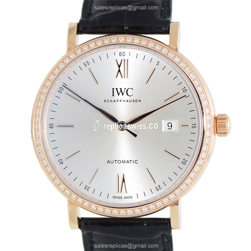 IWC IW356515 PORTOFINO Automatic 18kt Rose Gold & Diamonds