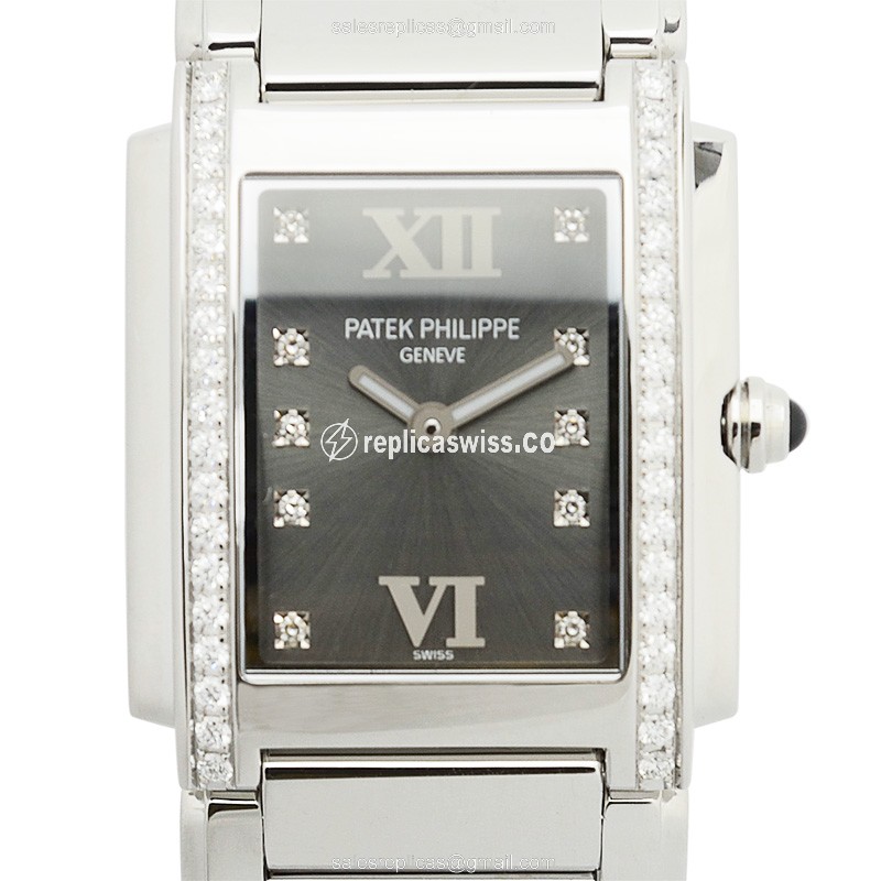 Patek Philippe 4910/10A-010 TWENTY-4 Quartz Stainless Steel & Diamonds