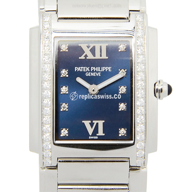 Patek Philippe 4910/10A-012 TWENTY-4 Quartz Stainless Steel & Diamonds
