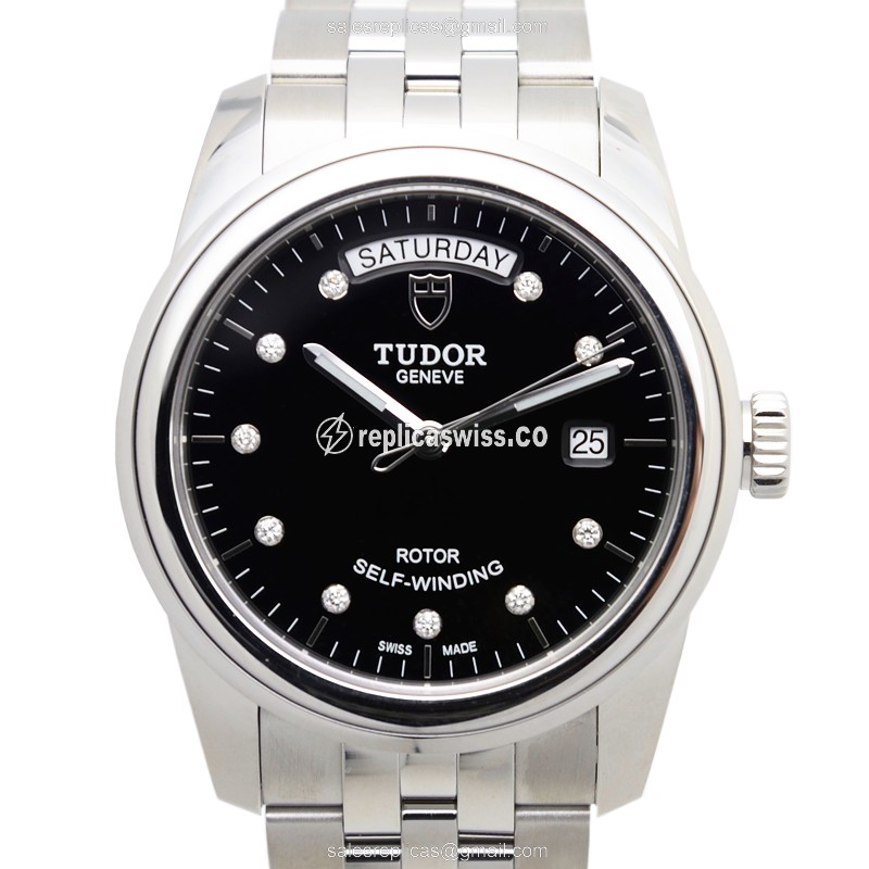 Tudor 56000-68060-10DI-BK GLAMOUR DATE Automatic Stainless Steel