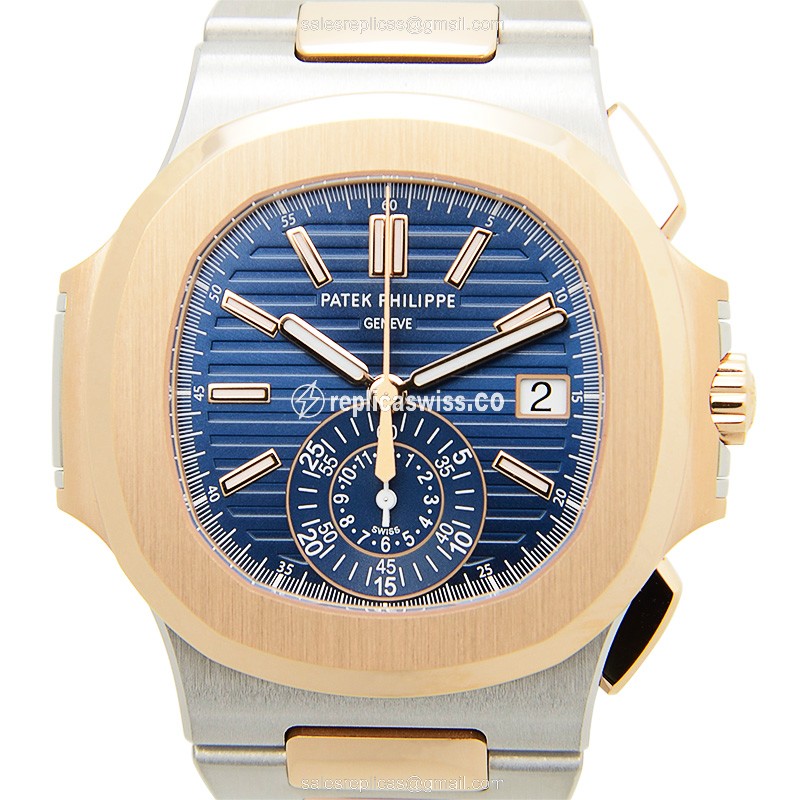 Patek Philippe 5980/1AR-001 NAUTILUS Automatic 18kt Rose Gold & Steel