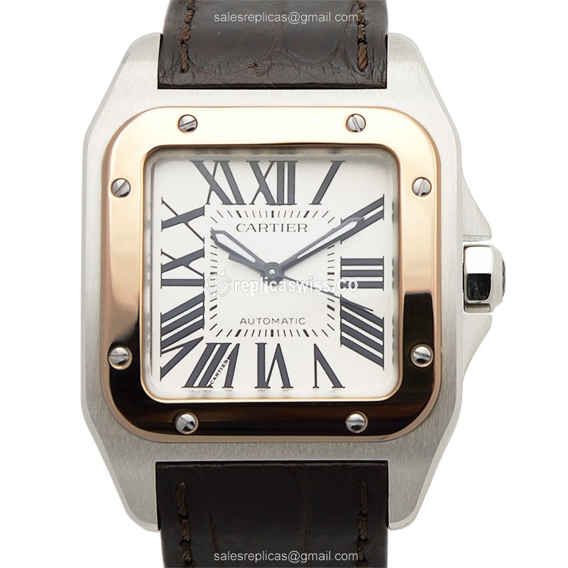 Cartier W20107X7 SANTOS Automatic 18kt Rose Gold