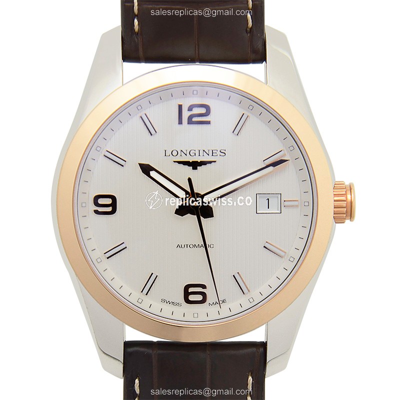 Longines L2.785.5.76.3 CONQUEST CLASSIC Automatic 18kt Gold & Steel