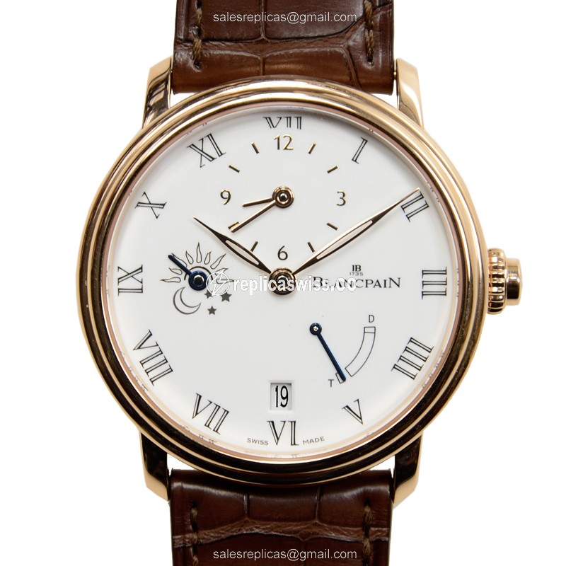 Blancpain 6661-3631-55B VILLERET Automatic 18kt Rose Gold