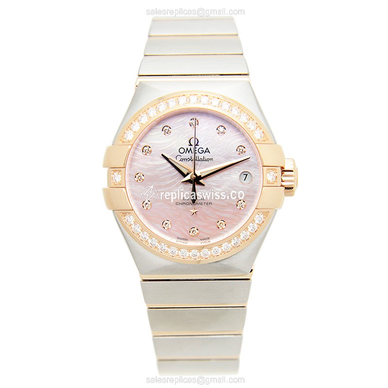 Omega 123.25.27.20.57.004 CONSTELLATION Automatic 18kt Rose Magic & Diamond