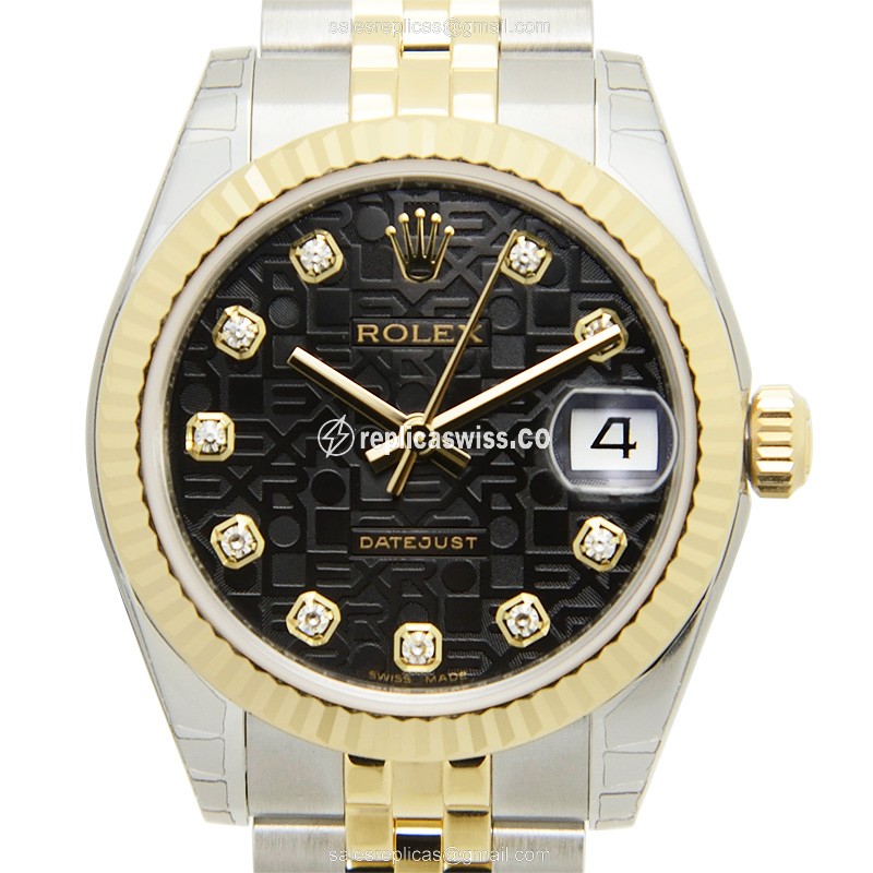 Rolex 178273JBK LADY DATEJUST Automatic 18kt Gold & Diamond & Steel