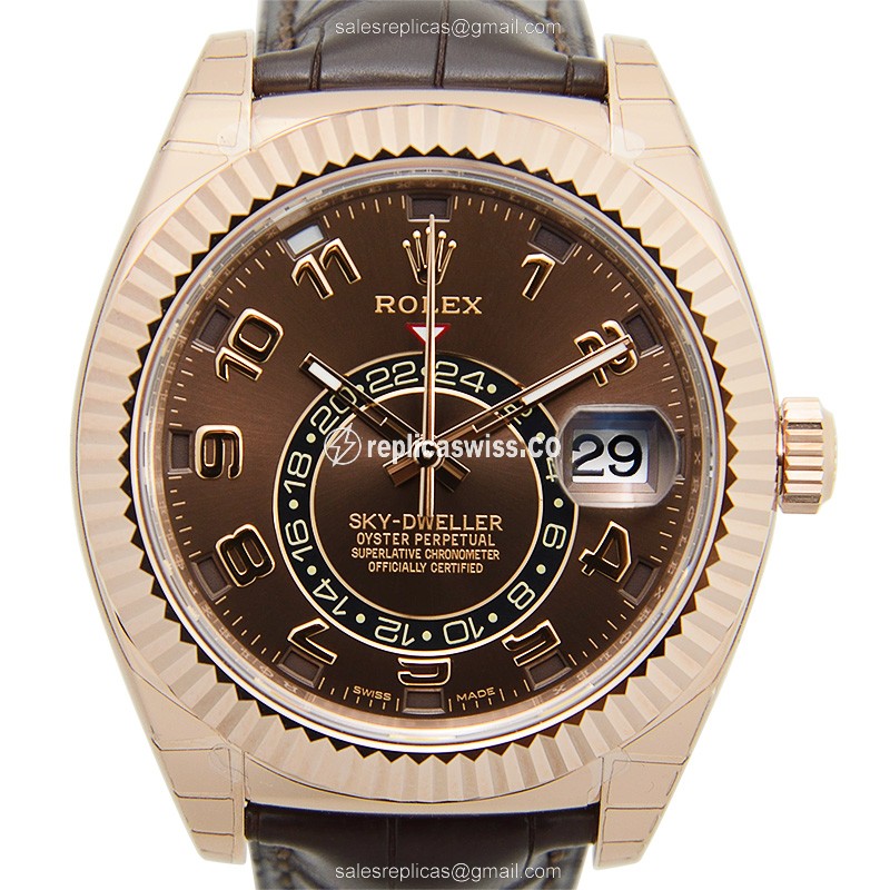 Rolex 326135BR SKY-DWELLER Automatic 18kt Rose Gold