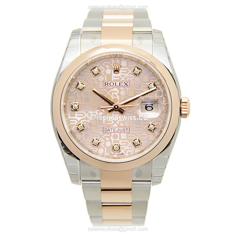 Rolex 116201J DATEJUST Automatic 18kt Rose Gold & Steel