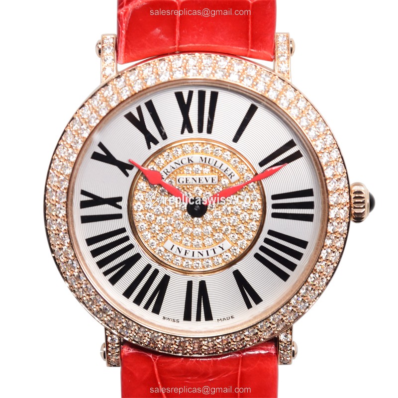 Franck Muller 8041 QZ R D CD 1P (5N) INFINITY Quartz 18kt Rose Gold & Diamonds
