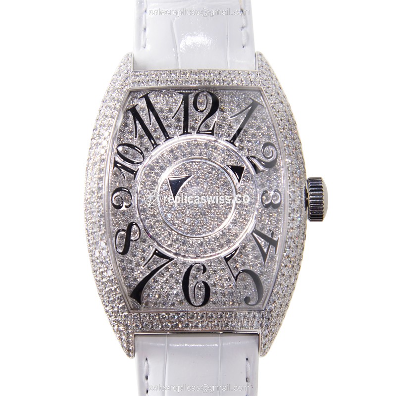 Franck Muller 8880 DM D CD (OG) MASTER OF COMPLICATION Automatic 18kt White Gold & Diamond