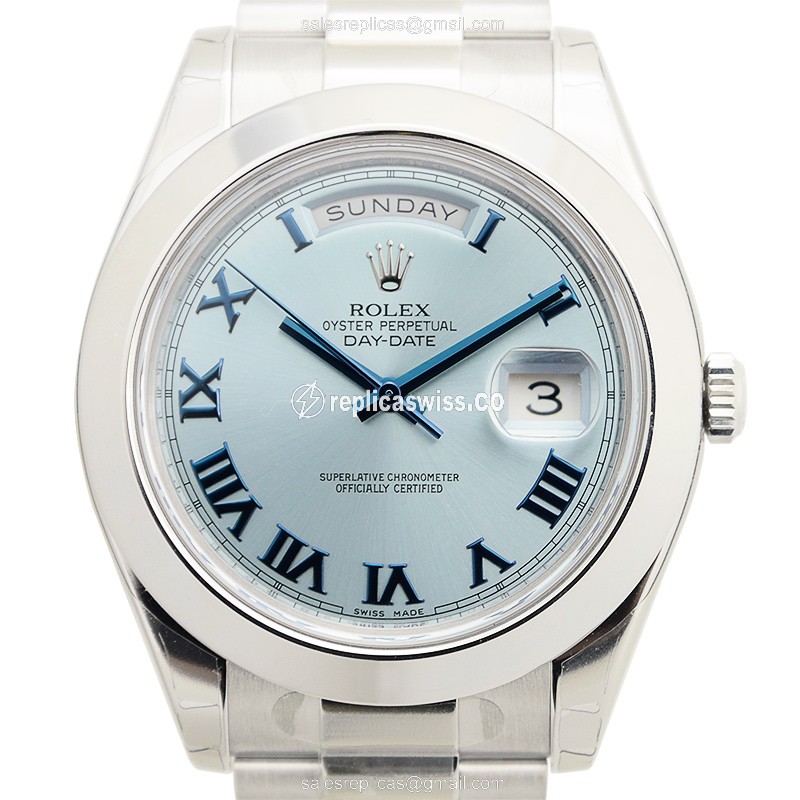 Rolex 218206BLRN DAY-DATE Automatic 18kt White Gold