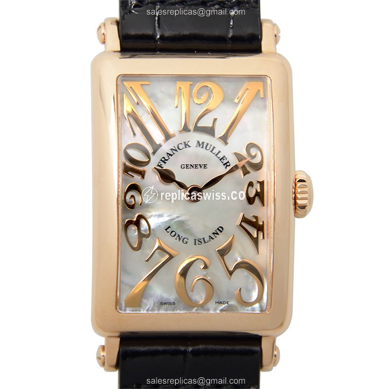 Franck Muller 902 QZ REL MOP (5N) LONG ISLAND Quartz 18kt Rose Gold
