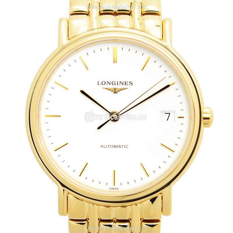 Longines L4.821.2.12.8 PRESENCE Automatic Gold-Plated & Stainless Steel