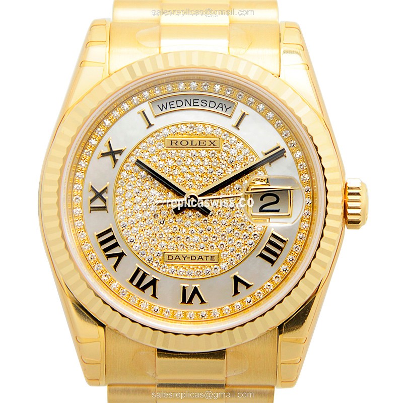 Rolex 118238NRZ DAY-DATE Automatic 18kt Gold & Steel