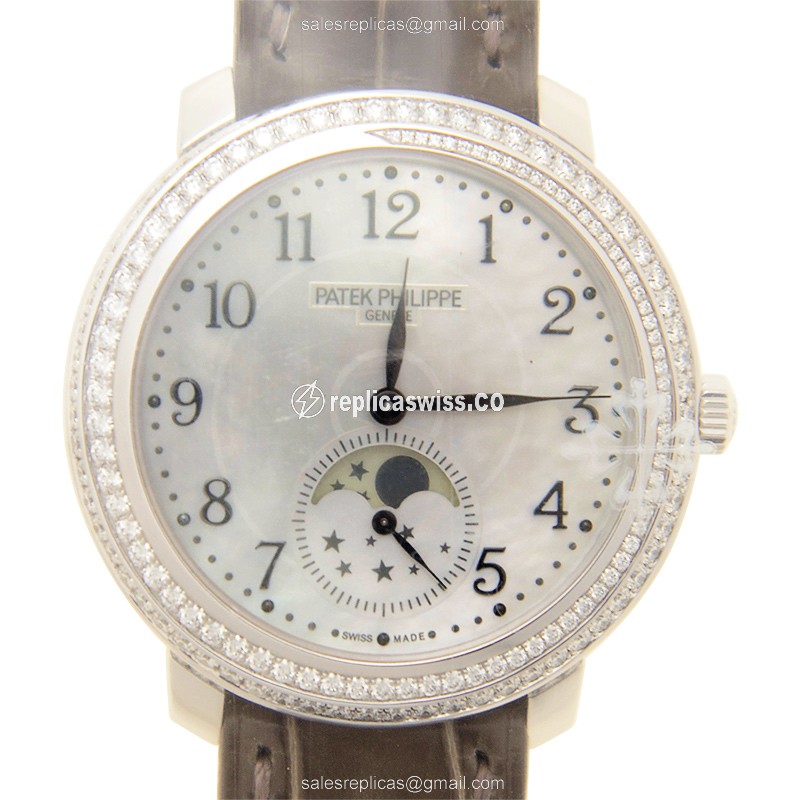 Patek Philippe 4968G-010 COMPLICATIONS Manual Wind 18kt White Gold & Diamond