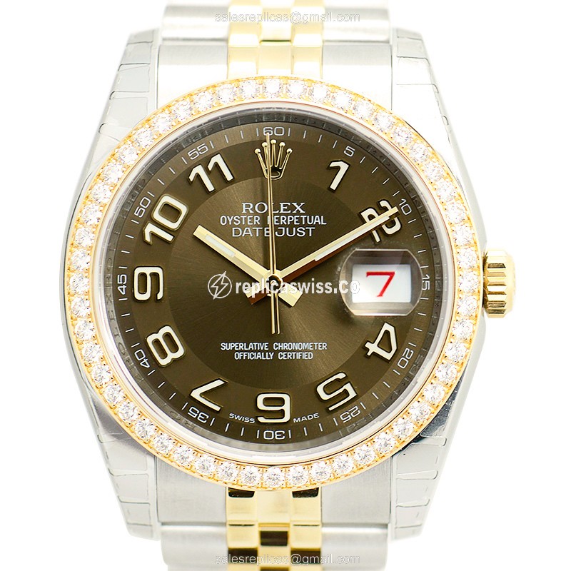 Rolex 116243 DATEJUST Automatic 18kt Gold & Diamond & Steel