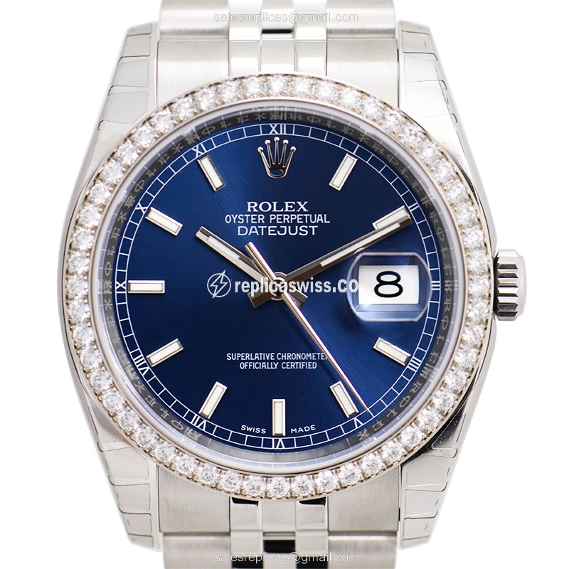 Rolex 116244 DATEJUST Automatic 18kt White Gold & Diamond & Steel