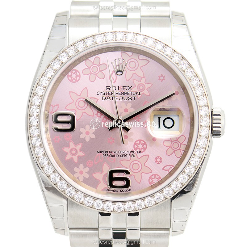Rolex 116244PKFLO_J DATEJUST Automatic Stainless Steel & Diamonds